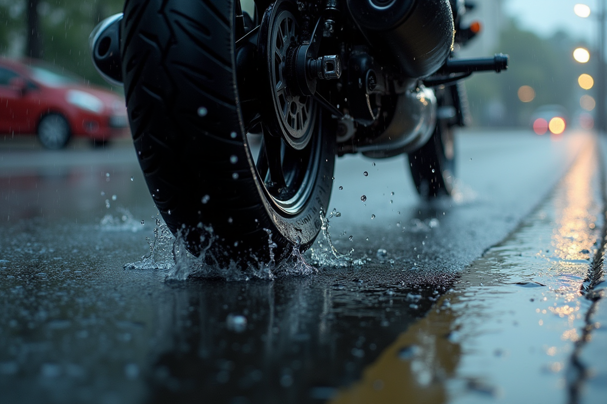 moto pluie